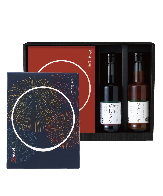 夏限定贈答箱入 茅乃舎だし・野菜だし・茅乃舎だしつゆ・つぶぽん酢ギフト