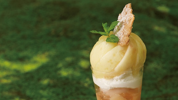 茶舎  ≪季節限定≫ 桃パフェはじめました